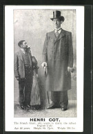 AK Henri Cot, The French Giant Who Wants To Marry The Tallest English Lady, Riese  - Autres & Non Classés