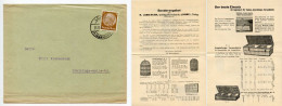 Germany 1936 Cover W/ Advertisement; Lohne (Oldenburg) - B. Landwehr, Geflügelkorbfabrik; 3pf. Hindenburg - Storia Postale