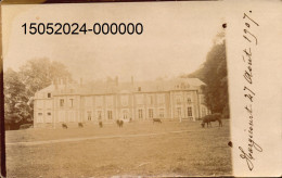 HARGICOURT.  Carte-photo   -  Château D' Hargicourt.  (scans Recto-verso) - Other & Unclassified