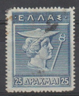 Grece N° 0194  25 D Bleu S. Azuré - Used Stamps