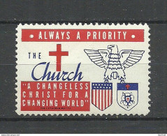 USA Lutherian Church Jesus Christ Glaube Religion Vignette MNH - Christianity