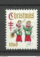 USA 1960 Christmas Noel Weihnachten Vignette Poster Stamp (*) - Weihnachten