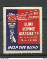 USA Chicago Blindenhilfe Charity For Blind People Wohlfahrt Vignette * - Handicaps