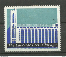 USA The Lakeside Press Chicago Vignette Advertising Stamp * - Erinnophilie