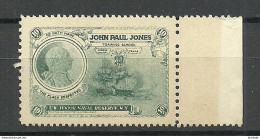 USA John Paul Jones Junior Naval Reserve Training School Military Vignette MNH - Vignetten (Erinnophilie)