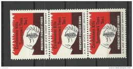 USA Ca 1940 Vignette Prevent Forest Fires Usa And State Forest Services MNH - Vignetten (Erinnophilie)