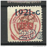 USA 1890 Vignette Hotel & Restaurant Employees Intern. Alliance Tax Stamp O - Vignetten (Erinnophilie)