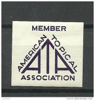 USA Vignette Poster Stamp American Topical Association Member MNH - Cinderellas