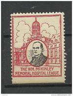 USA 1930ies Vignette McKinley Memorial Hospital League MNH - Erinnophilie