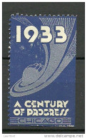 USA 1933 Vignette A Century Of Progress Chicago - Erinnofilia