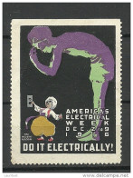 USA 1916 Vignette America`s Electrical Week - Erinnophilie