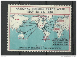 USA 1938 Vignette National Foreign Trade Week (*) - Erinnophilie