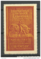 USA 1914 Vignette Advertising Int. Live Stock Exhibition Chicago & Horse Fair MNH - Nuovi