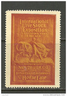 USA 1914 Vignette Advertising Int. Live Stock Exhibition Chicago & Horse Fair - Nuovi
