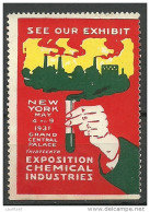 USA 1931 Vignette Poster Stamp Exposition Chemical Industries New York - Vignetten (Erinnophilie)