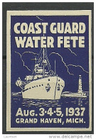 USA 1937 Reklamemarke Vignette Coast Card Water Fete MNH - Cinderellas