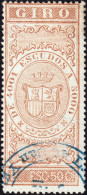 ESPAGNE / ESPAÑA - COLONIAS (Cuba) 1868 Sellos Para GIRO Fulcher 659 2,50Esc Castaño - Cancelado - Kuba (1874-1898)