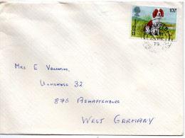 78850 - Grossbritannien - 1979 - 10.5p Spaniel EF A Bf DUNKELD -> Westdeutschland - Honden