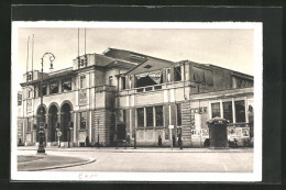 AK Mailand, Foire-Exposition Internationale D`Echantillons 1928, Ausstellungsgebäude  - Tentoonstellingen