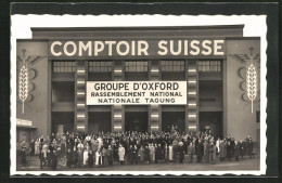 AK Lausanne, Schweiz. Comtoir, Groupe D`Oxfrod Natrionale Tagung  - Exposiciones