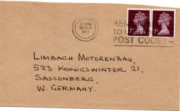 78855 - Grossbritannien - 1977 - 2@7p Machin A Bf BEDFORD - ... -> Westdeutschland - Cartas & Documentos
