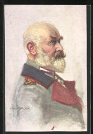 Künstler-AK König Wilhelm II. Von Württemberg  - Familias Reales