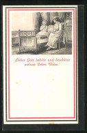 AK Tochter Betet Für Ihren Vater  - Weltkrieg 1914-18