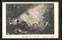 AK Jesus Erscheint Sterbendem Soldaten  - Weltkrieg 1914-18