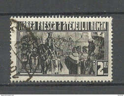 ROMANIA ROMANA 1930 KING Ferdinand Fresco Marea Fresca A Ateneului Roman Bucuresti Charity Vignette O - Altri & Non Classificati