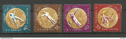 ROMANIA Rumänien 1961 Olympic Games Melbourne & Roma (1956 & 1960), 4 Stamps, O - Sommer 1960: Rom