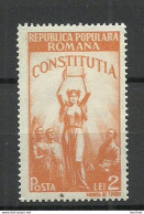 ROMANIA Rumänien 1948 Michel 1119 * - Nuevos
