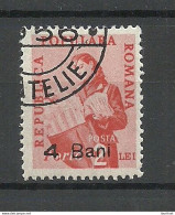 ROMANIA Rumänien 1952 Michel 97 Portomarke Postage Due O - Fiscali