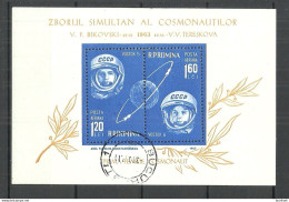 ROMANIA Rumänien 1963 Michel Block 54 O Space Weltraum Kosmonautik Raumfahrt - Europa