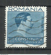 ROMANIA Rumänien 1938 Michel 551 O - Usati