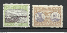 ROMANIA Rumänien 1913 Michel 229 & 231 MNH - Nuevos