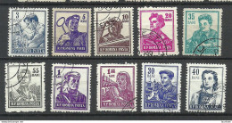 ROMANIA Rumänien 1955-1956 Michel 1500 - 1507 & 1545 - 1546 O Berufe - Gebraucht