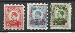 ROMANIA ROMANA 1947 Charity Wohlfahrt Michel III & VI & VIII MNH Red Cross Roster Kreuz - Red Cross