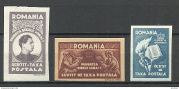 ROMANIA ROMANA 1947 Charity Wohlfahrt Spende Für König Michael Stiftung Michel XXII A B - XII C B MNH - Unused Stamps