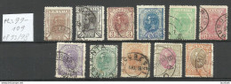 ROMANIA Rumänien 1893 - 1898 Michel 99 - 109 O King Karl I König - Used Stamps