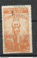 ROMANIA Rumänien 1948 Michel 1119 O - Usado