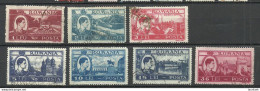 ROMANIA Rumänien 1947 = 7 Values From Set Michel 1066 - 1076 O - Used Stamps