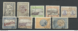 ROMANIA Rumänien 1913 Michel 227- 235 O - Gebraucht