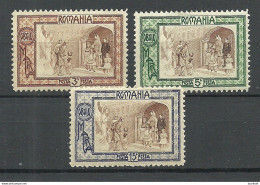 ROMANIA Rumänien 1907 Michel 208 - 210 * - Ungebraucht