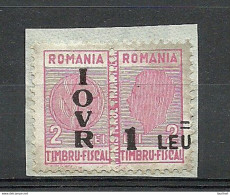 ROMANIA Rumänien 1947 Post-Steuermarke Tax Taxe Michel 36 (*) Unused On Paper - Revenue Stamps