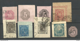ROMANIA Rumänien - Small Lot Of 10 Postal Stationery Out Cuts - Ganzsachen