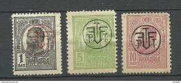 ROMANIA Rumänien 1918 Michel 248 - 250 * - Ungebraucht