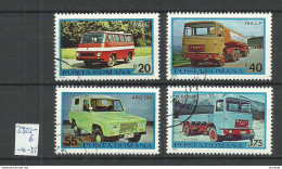 Romania 1975 Michel 3303 - 3306 O Old Cars Busses Autos Autobus - Cars