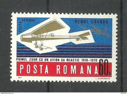 Romania 1970 Michel 2896 MNH Aviation Flugzeug Air Plane Henry Coanda - Nuevos