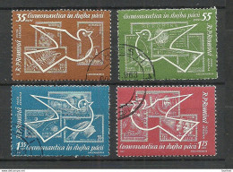 Romania 1962 Michel 2086 - 2089 Kosmonautik Space Weltraumforschung Stamps On Stamp - Postzegels Op Postzegels