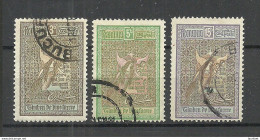 ROMANIA Rumänien 1906 Michel 173 - 174 & 176 O - Usado